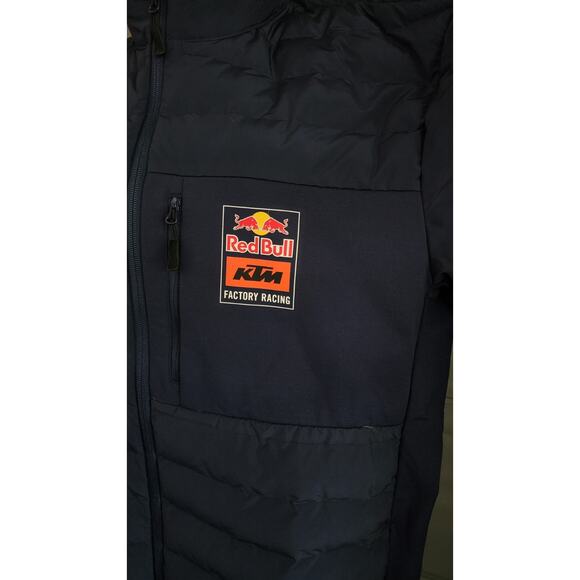Red Bull KTM Racing Team Quilted Jacket Mens 4XL Blue Full Zip Team Issued - Picture 2 of 4
